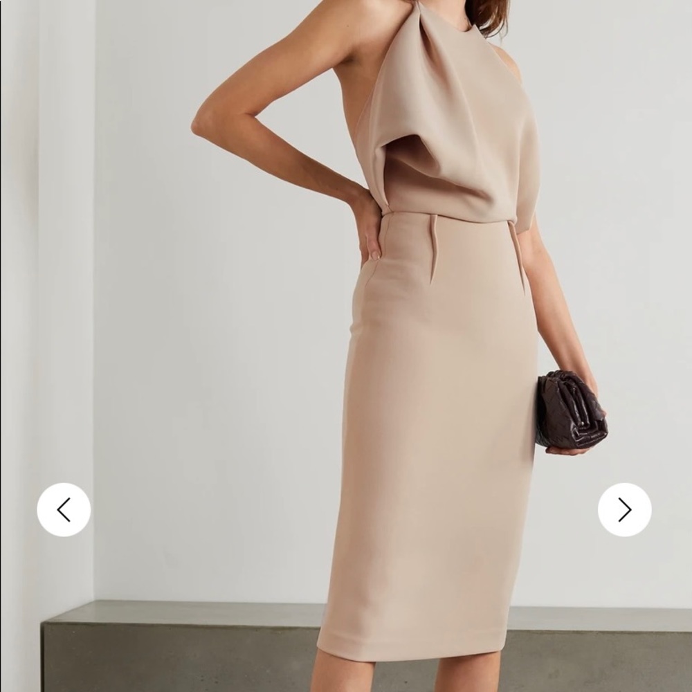 Maticevski Signet Draped Halter Dress
